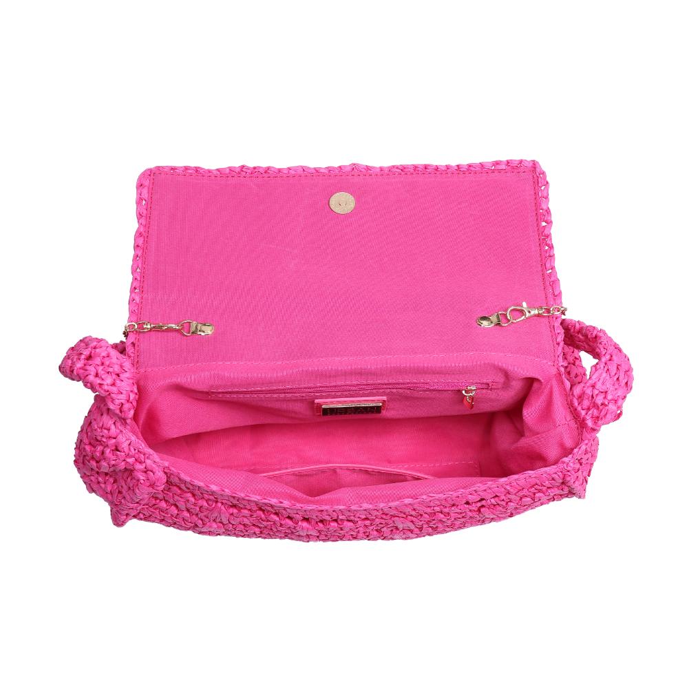 Woman wearing Hot Pink Urban Expressions Anika Crossbody 840611124630 View 9 | Hot Pink