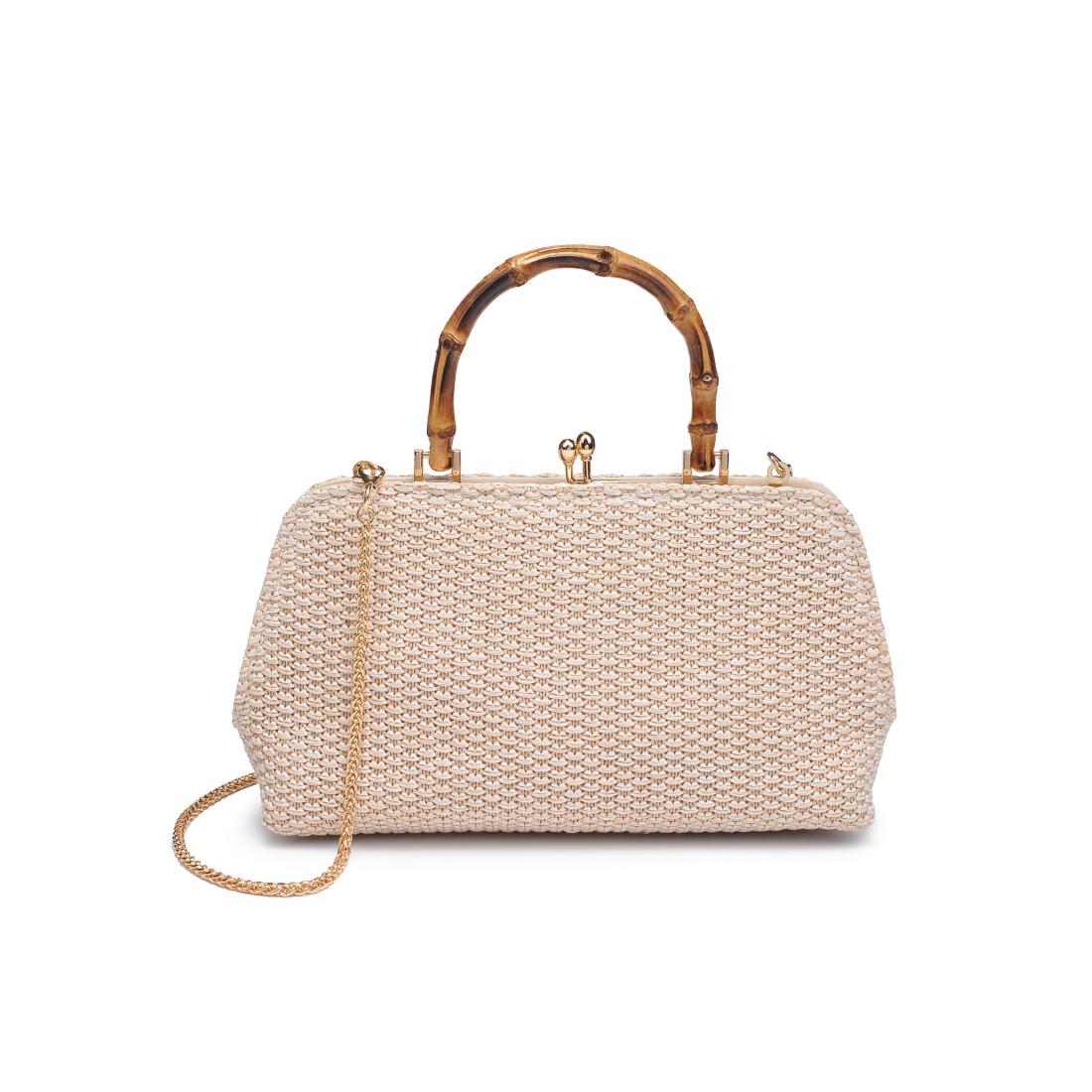 Product Image of Urban Expressions Lucy - Straw Crossbody 840611154385 View 5 | Ivory