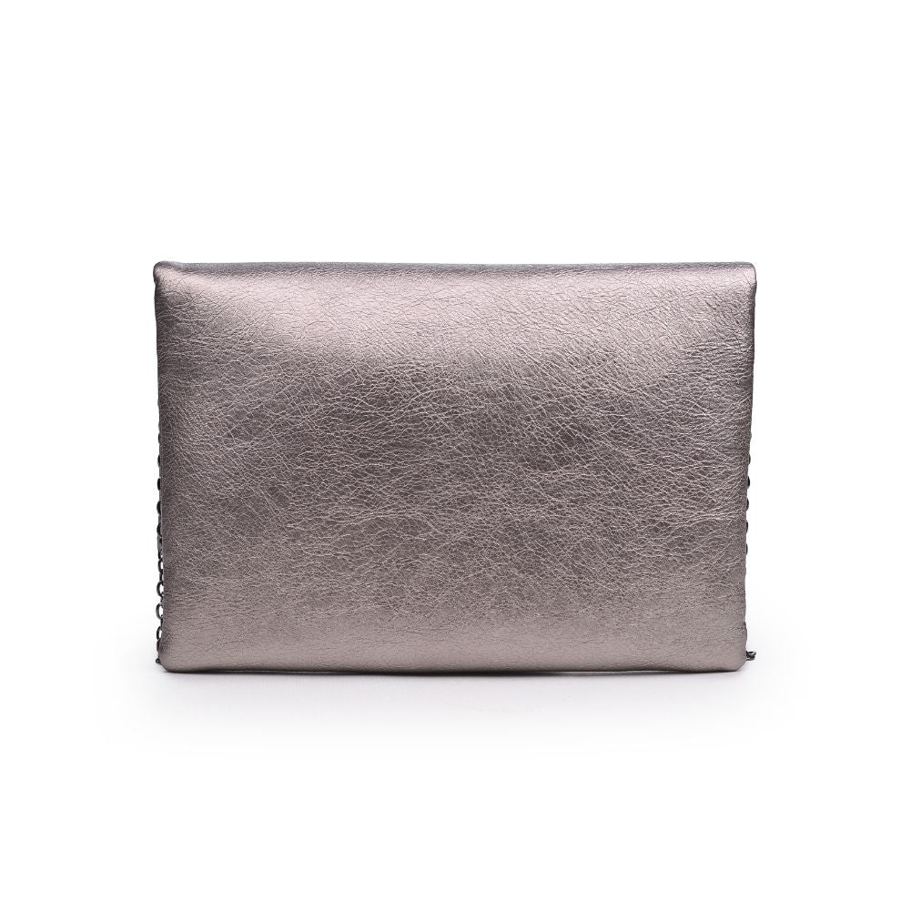 Product Image of Urban Expressions Maddox Clutch 840611167491 View 3 | Pewter
