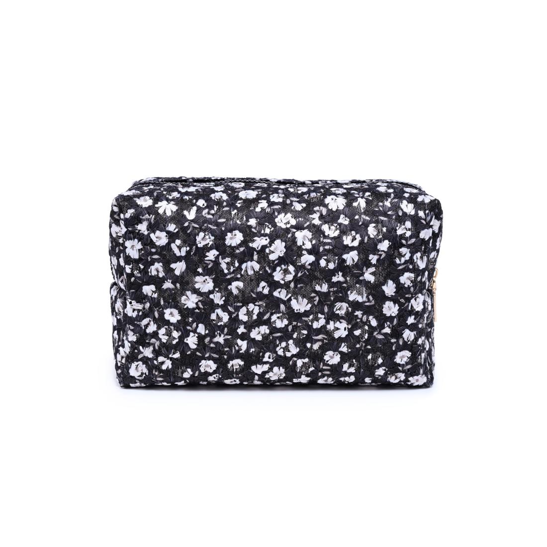 Urban Essentials City Bloom Cosmetic & Travel Organizer Pouch 840504207525 View 3 | Black