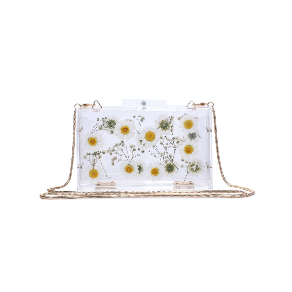 Product Image of Urban Expressions Fiore Evening Bag 840611180384 View 5 | White