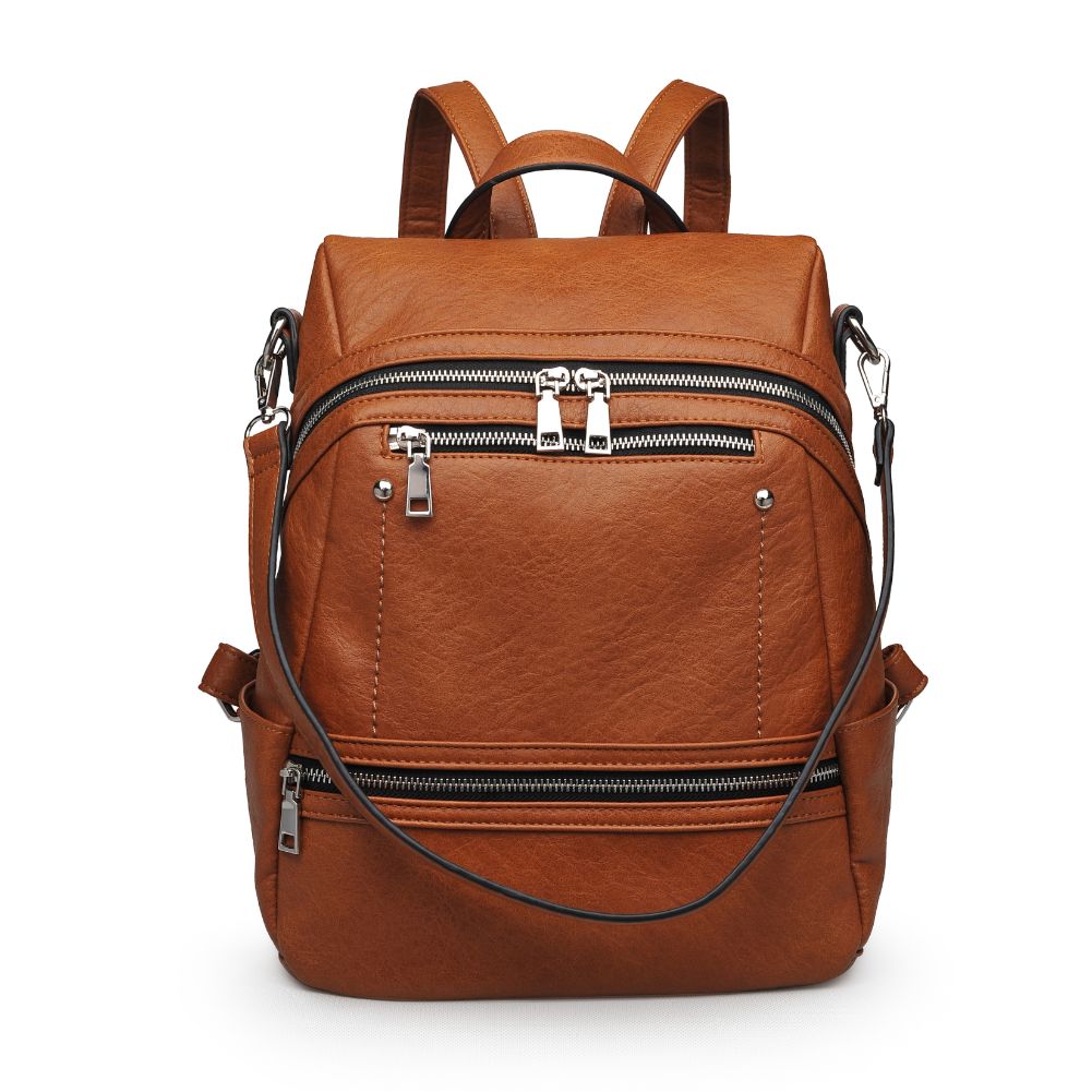 Product Image of Urban Expressions Juliette Textured Backpack NA-840611164698 View 1 | Tan
