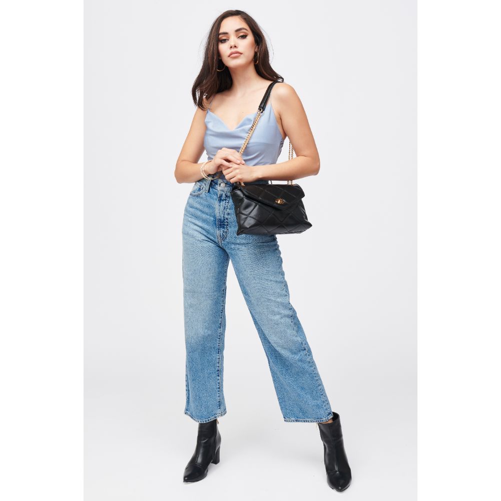 Woman wearing Black Urban Expressions Felicity Crossbody 840611182739 View 2 | Black