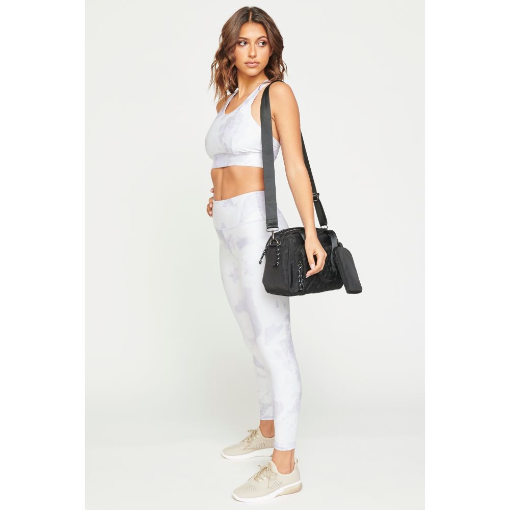 Woman wearing Black Urban Expressions Payton Crossbody 840611180551 View 4 | Black
