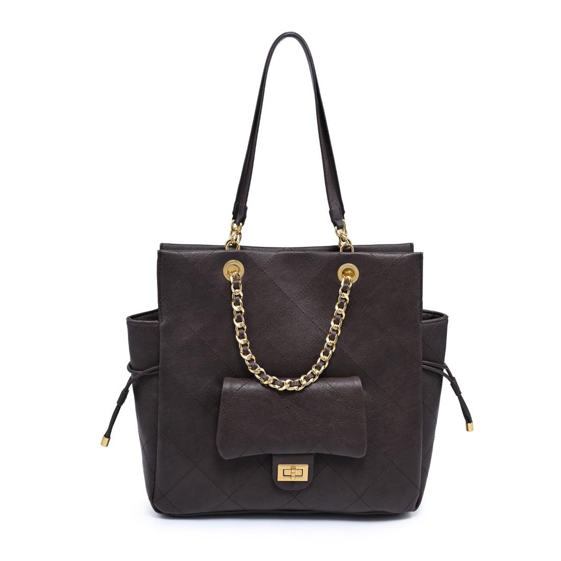 Urban Expressions Hudson Tote 840504205125 View 5 | Chocolate