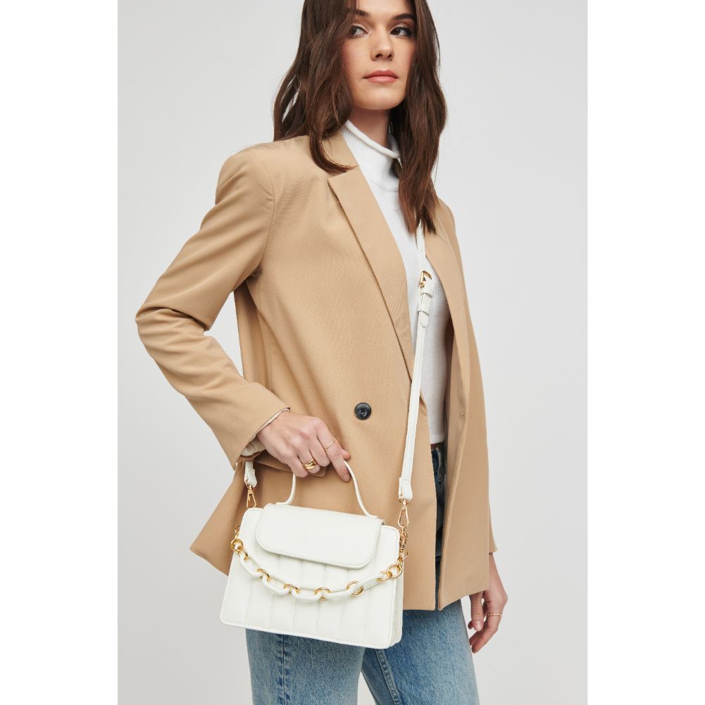 Woman wearing White Urban Expressions Yasmin Crossbody 818209019965 View 1 | White