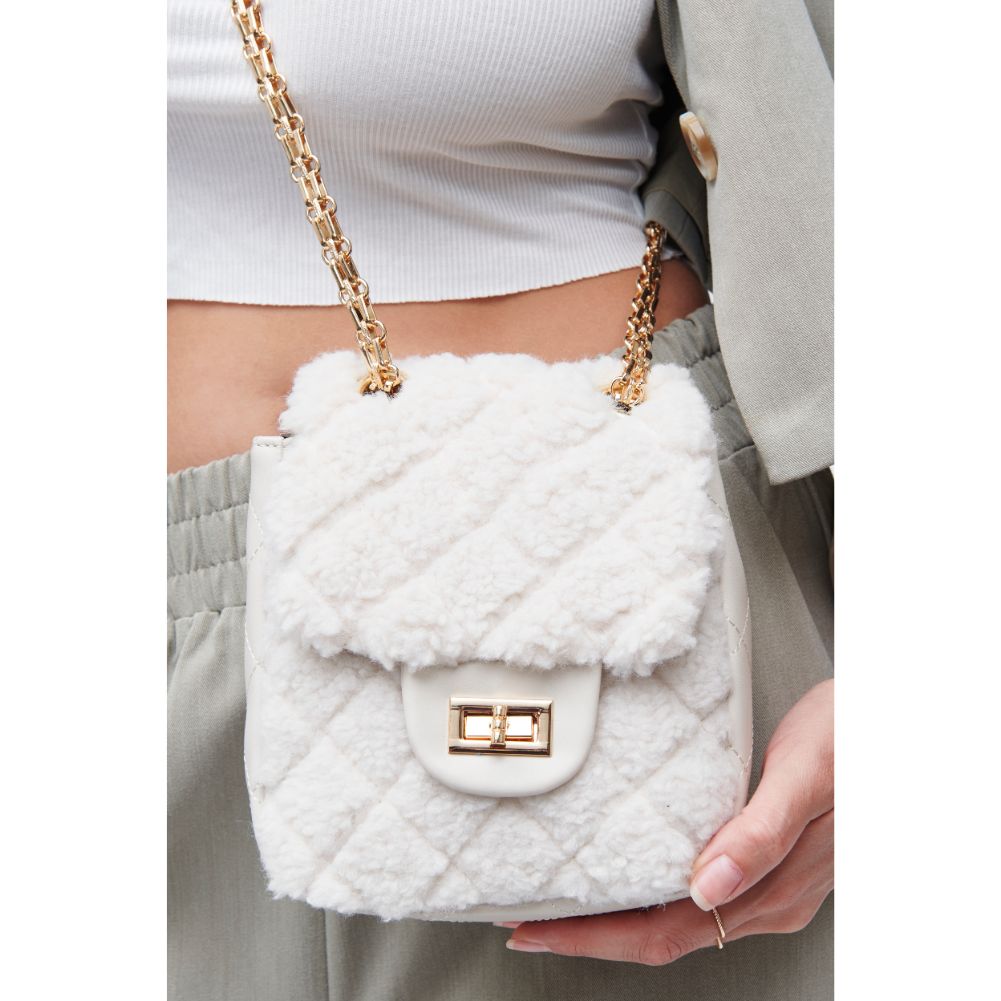 Woman wearing Ivory Urban Expressions Dorper Crossbody 818209010085 View 1 | Ivory