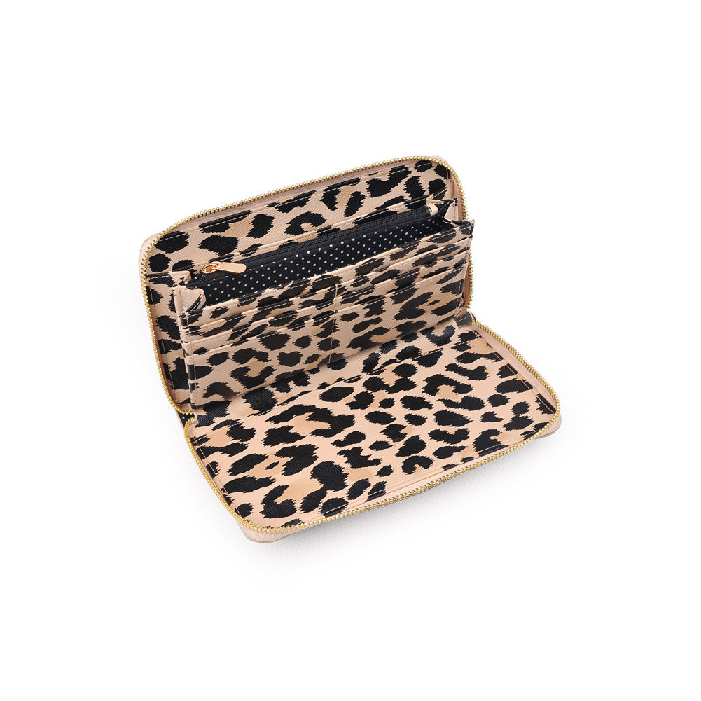 Product Image of Urban Expressions Tessi Leopard Wallet NA-840611152848 View 4 | Tan