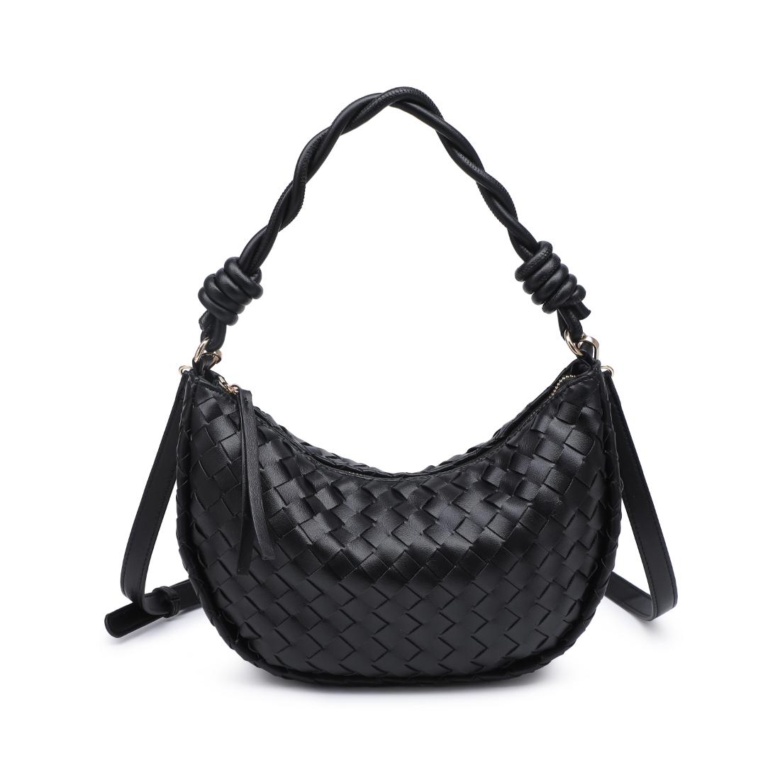 Woman wearing Black Urban Expressions Violet Hobo 840504206573 View 5 | Black