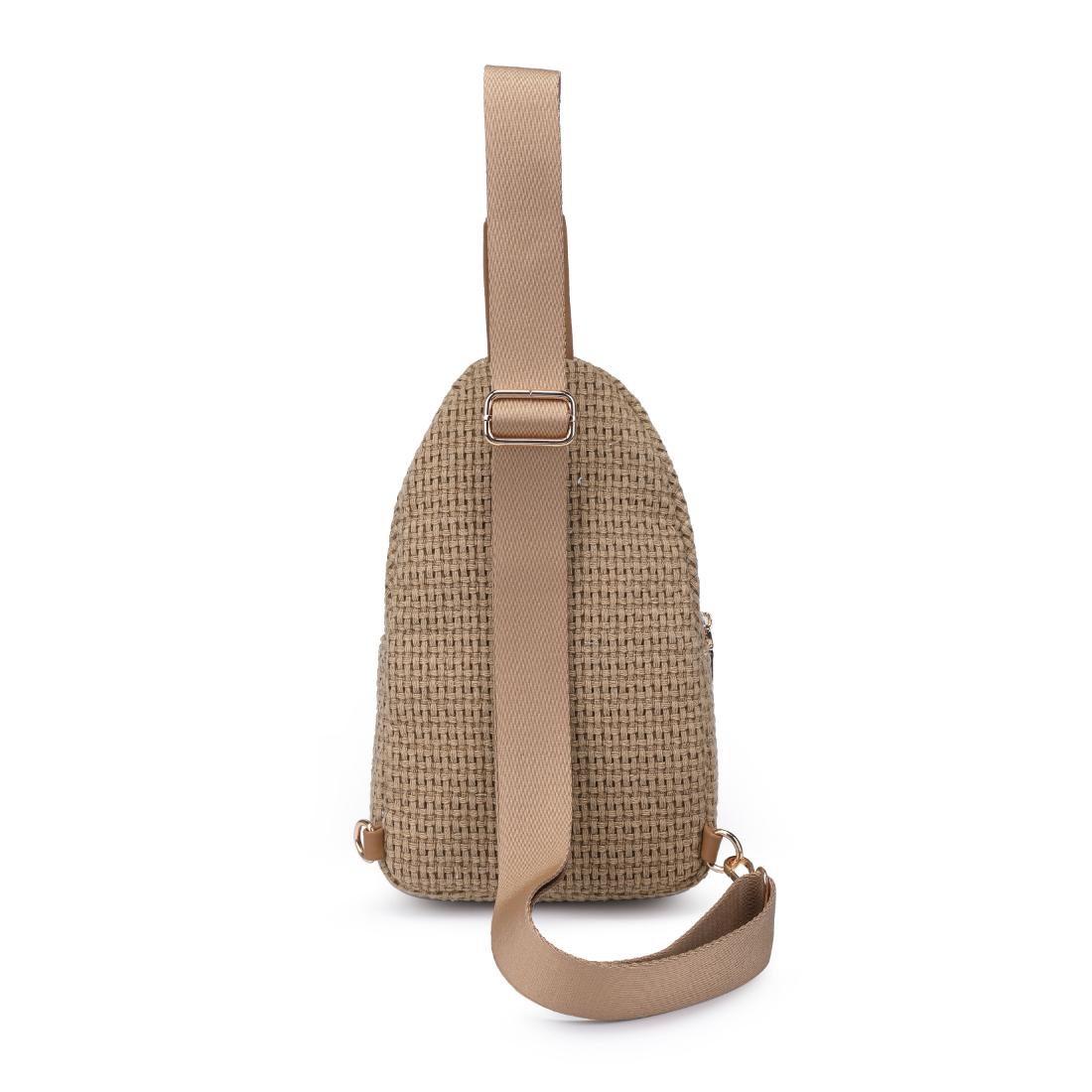 Woman wearing Natural Urban Expressions Jean Sling Backpack 840611146533 View 7 | Natural