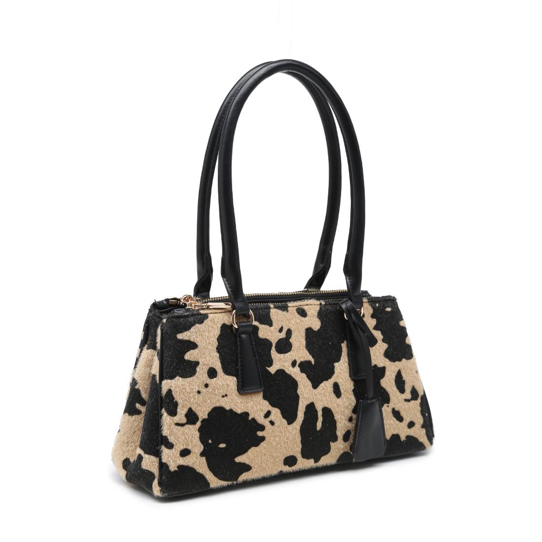 Urban Expressions High Noon Multi-Zip Shoulder Bag 840504217128 View 2 | Tan Black