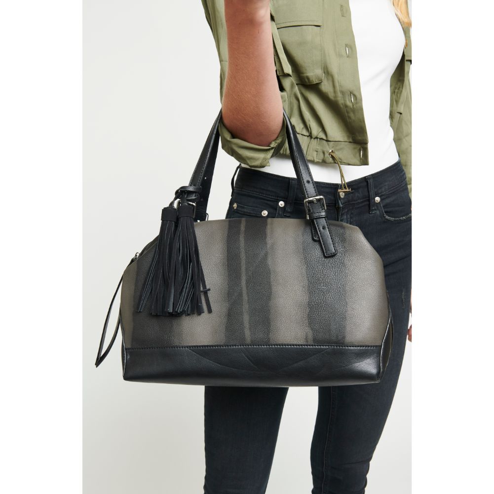 Woman wearing Black Urban Expressions Wilder Satchel 840611122520 View 3 | Black
