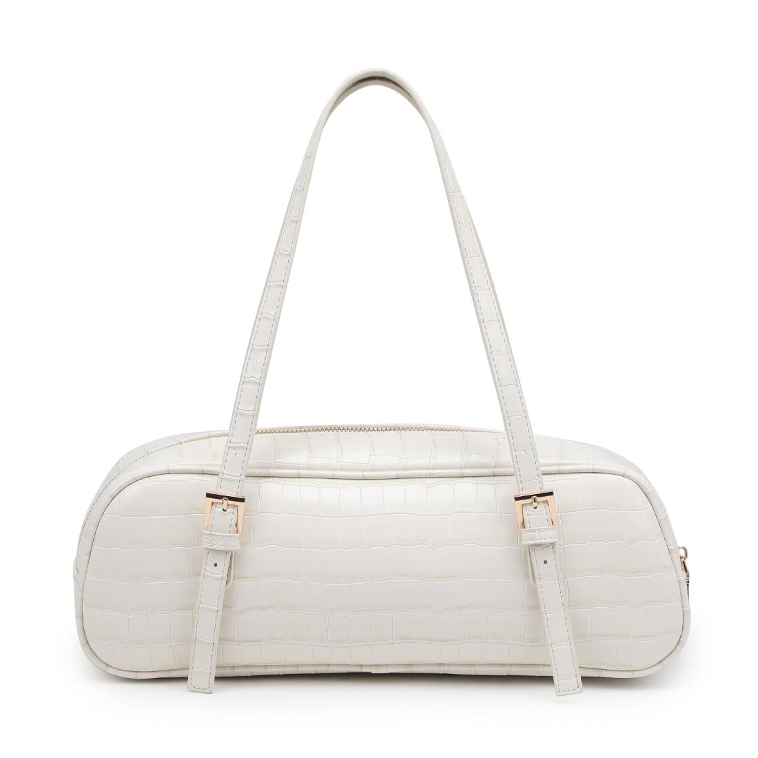 Woman wearing Ivory Urban Expressions Athena Shoulder Bag 840504206177 View 7 | Ivory