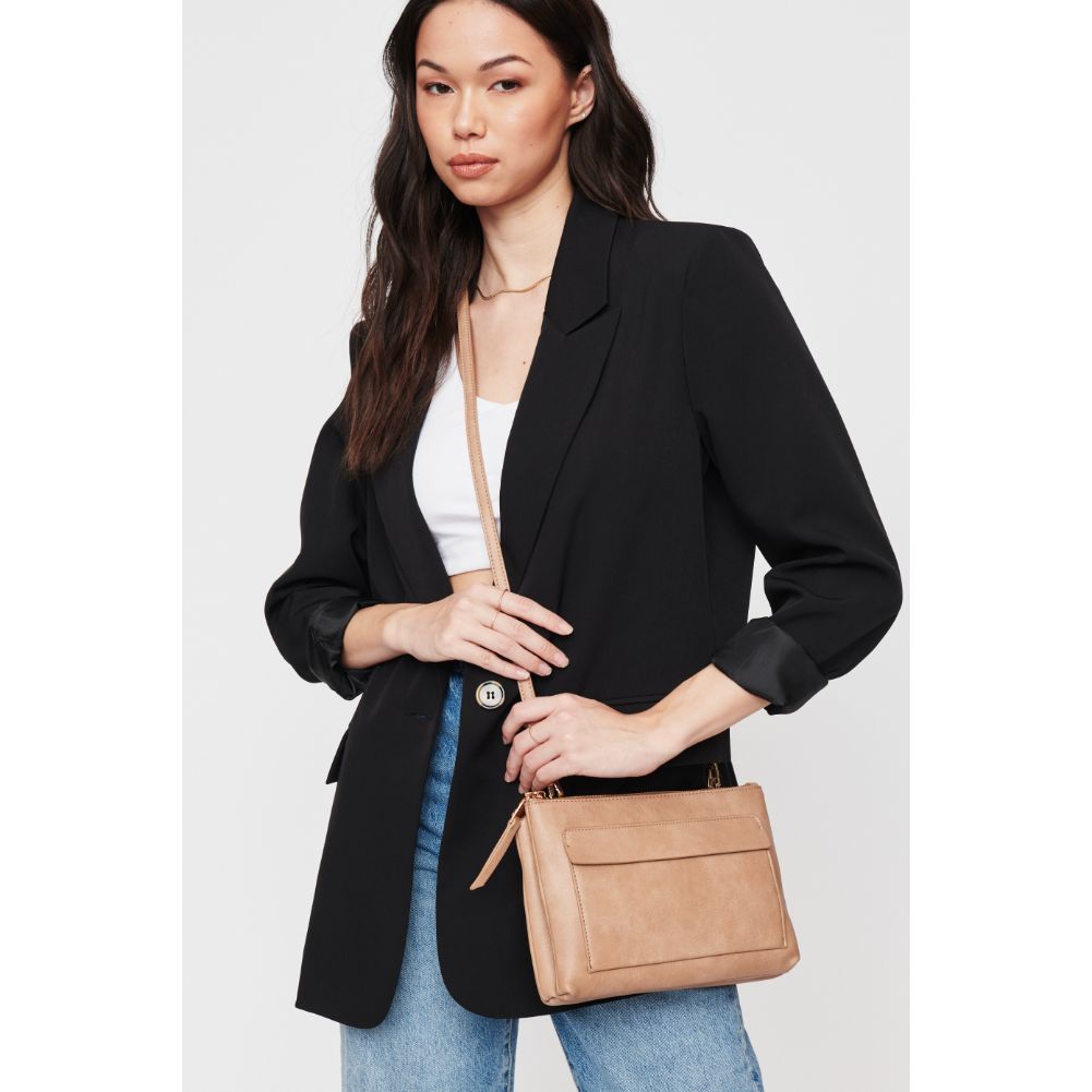 Woman wearing Natural Urban Expressions Morris Crossbody 840611105882 View 1 | Natural