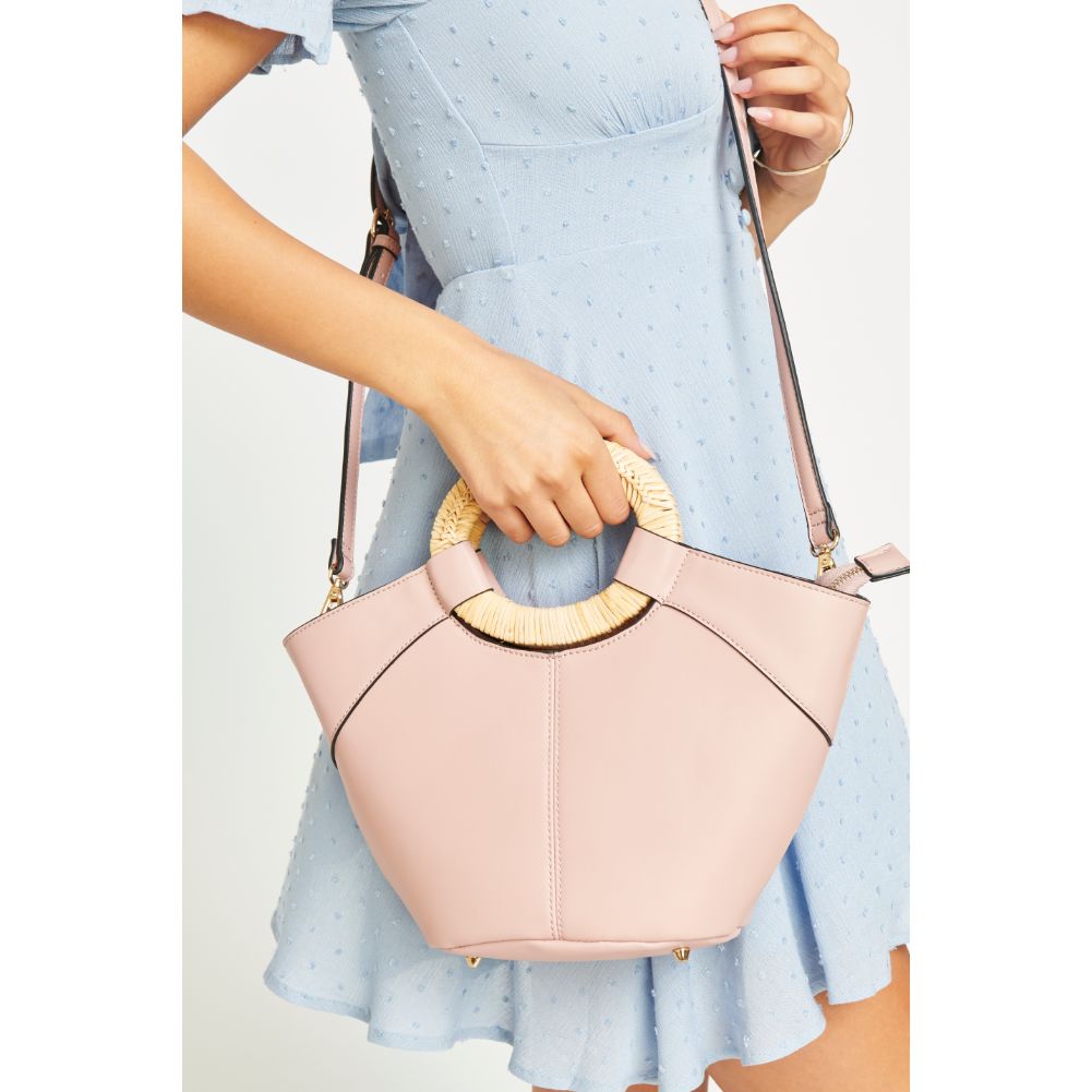 Woman wearing Blush Urban Expressions Zadar Top Handle 840611168948 View 2 | Blush