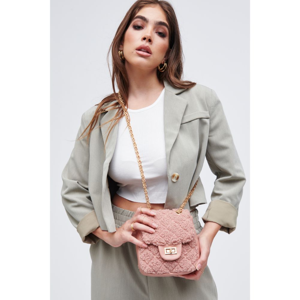 Woman wearing Pink Urban Expressions Dorper Crossbody 818209010115 View 2 | Pink