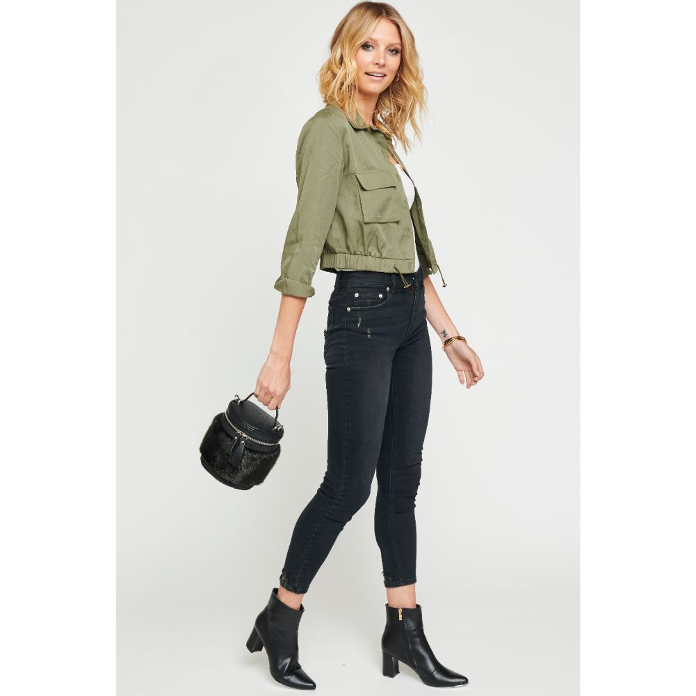 Woman wearing Black Urban Expressions Fonda Crossbody NA-840611153975 View 2 | Black