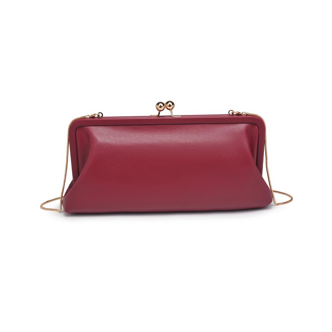 Product Image of Urban Expressions Kristin Clutch 840611198426 View 5 | Burgundy