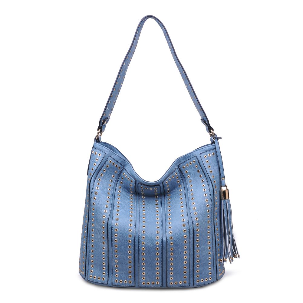 Woman wearing Blue Urban Expressions Nicola Hobo NA-840611126368 View 5 | Blue