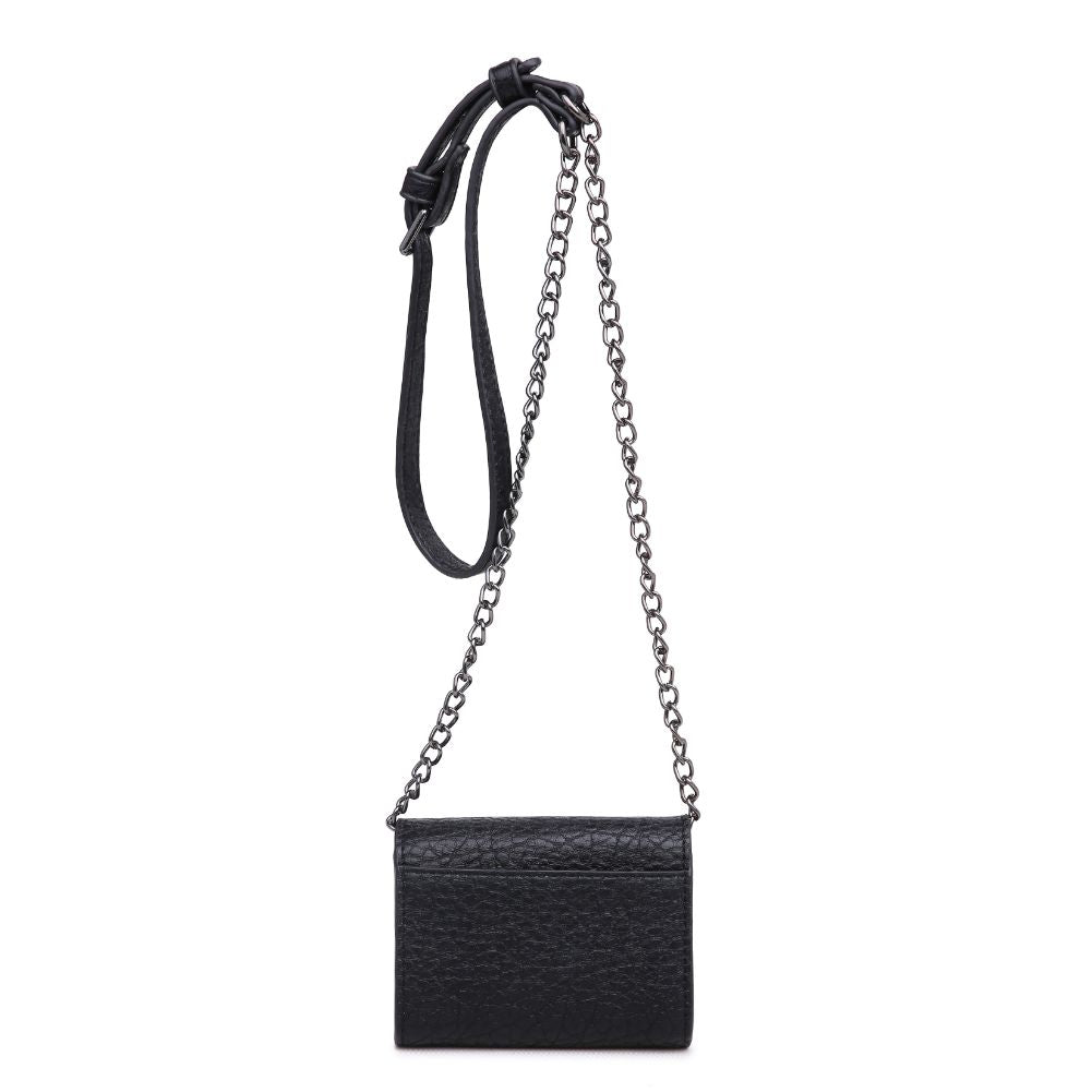 Product Image of Urban Expressions Jasmine Pebble Crossbody 840611165343 View 3 | Black