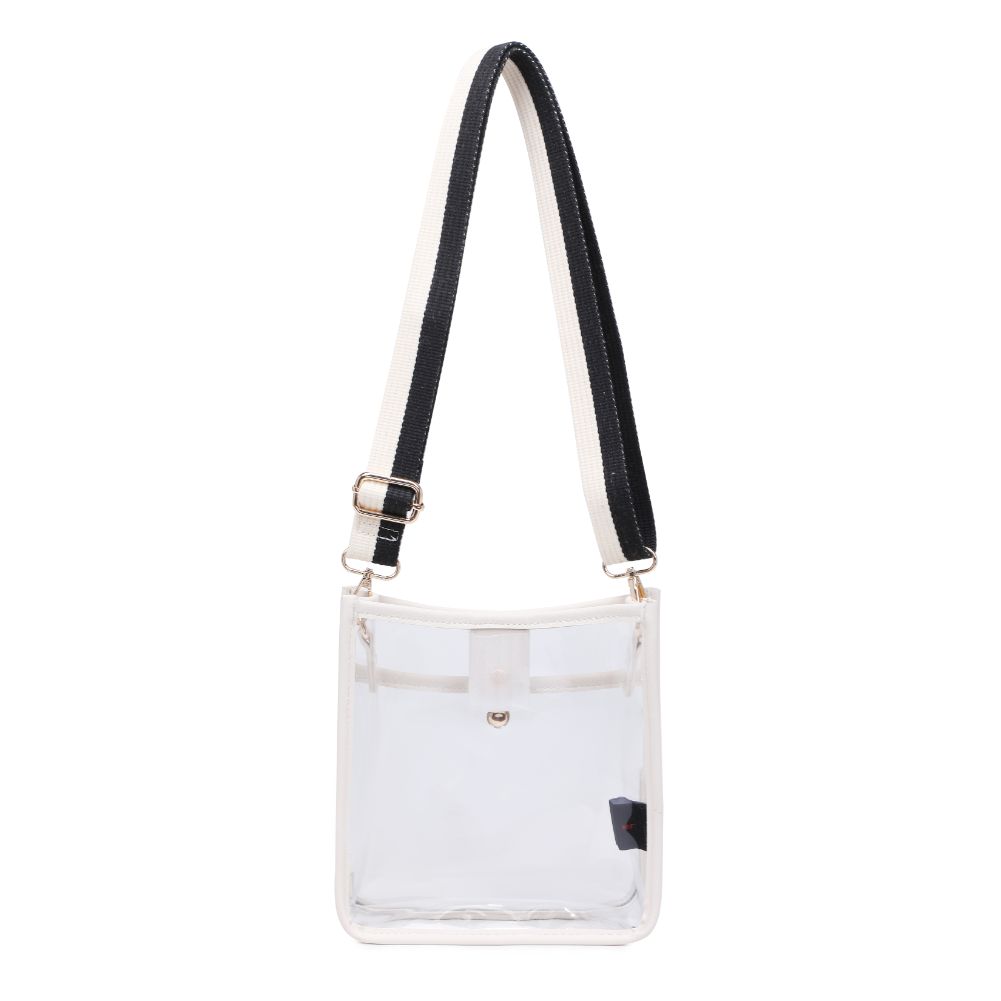 Woman wearing Ivory Urban Expressions Beckham Crossbody 840611119995 View 7 | Ivory