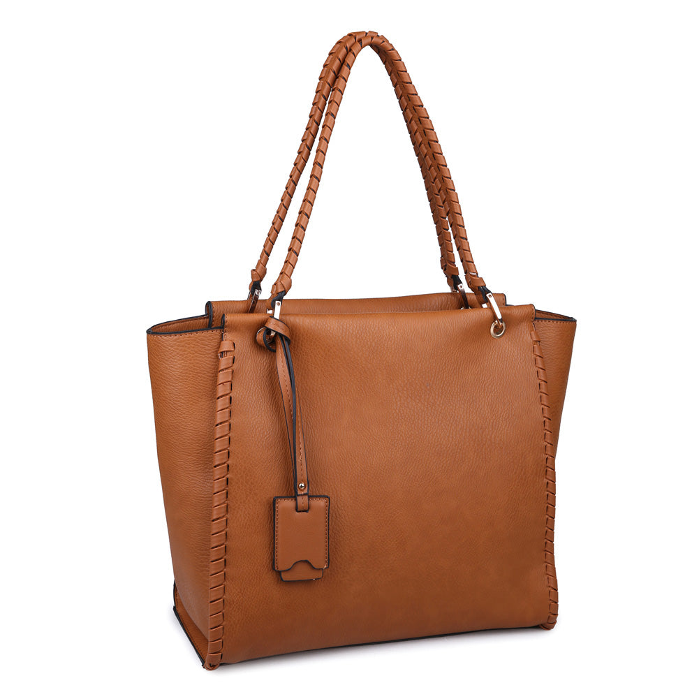 Product Image of Urban Expressions Presley Tote NA-840611149411 View 2 | Cognac