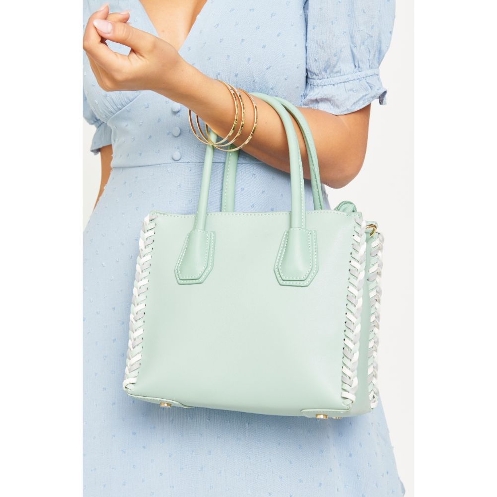 Woman wearing Mint Urban Expressions Parker Crossbody NA-840611160638 View 2 | Mint