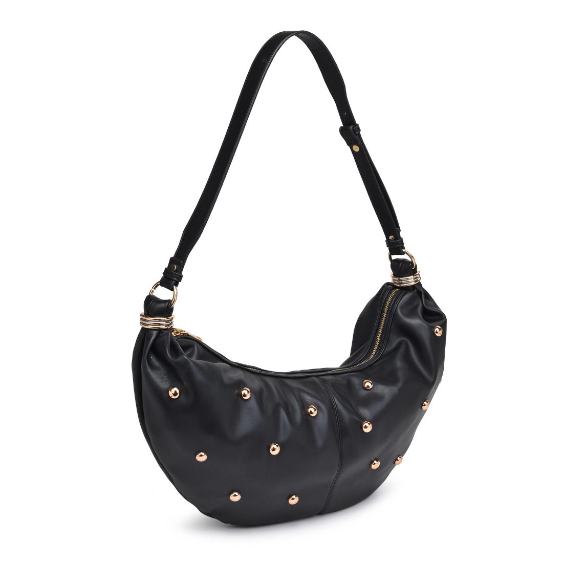 Woman wearing Black Urban Expressions Bianca Hobo 840611151131 View 6 | Black