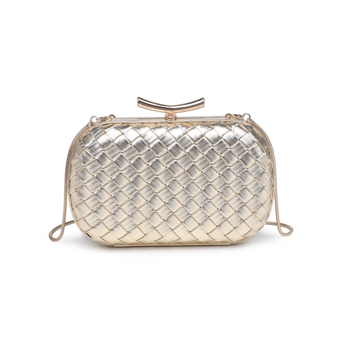 Product Image of Urban Expressions Allison Evening Bag 840611199874 View 5 | Gold