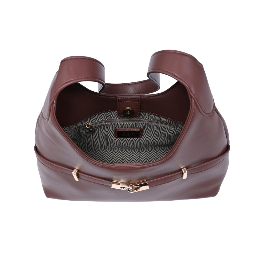 Woman wearing Chocolate Urban Expressions Camila Shoulder Bag 840504205859 View 9 | Chocolate