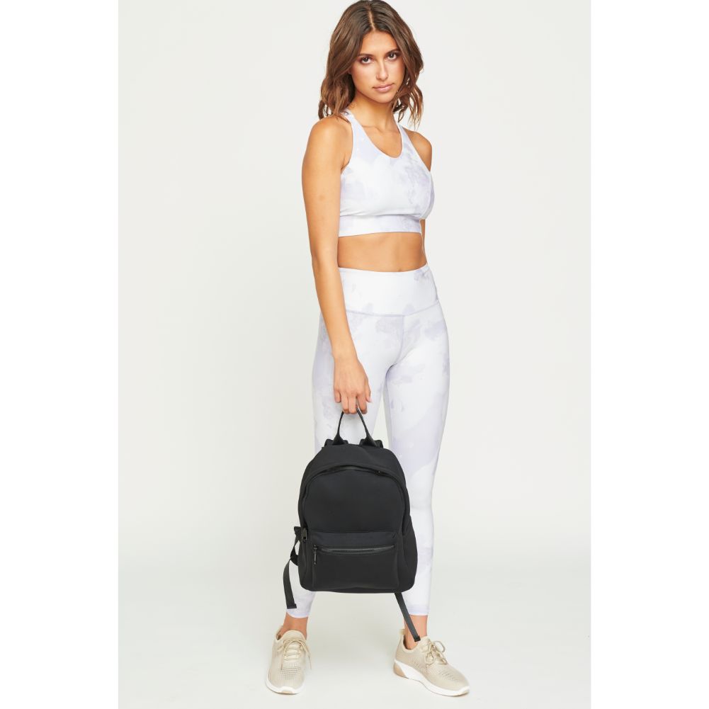 Woman wearing Black Urban Expressions Declan Backpack 840611180773 View 3 | Black
