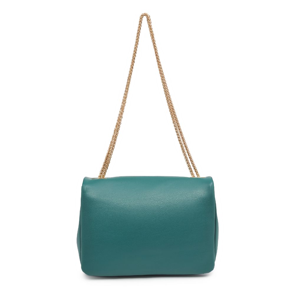 Woman wearing Emerald Urban Expressions Ribbon Crossbody 840611102836 View 7 | Emerald