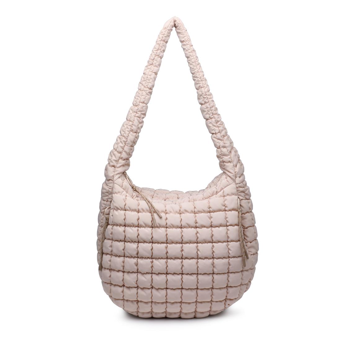Woman wearing Carbon Urban Expressions Tamsin - Quilted Puffer Hobo 840504200489 View 1 | Carbon