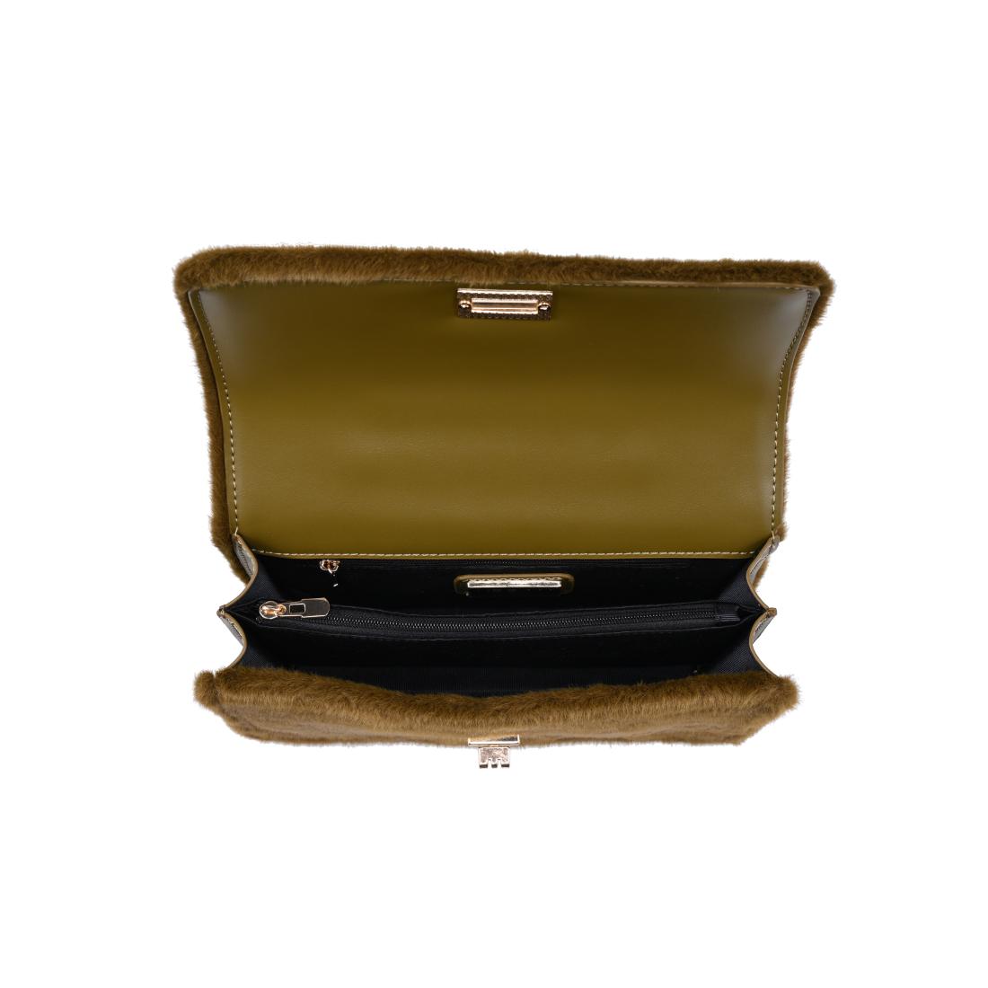 Urban Expressions Lulu - Fur Crossbody 840504212420 View 4 | Golden Olive