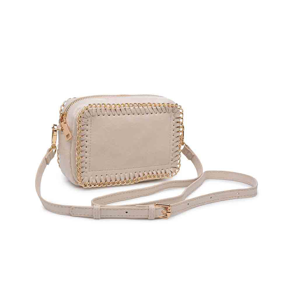 Woman wearing Cream Urban Expressions Brityn Crossbody NA-840611146144 View 6 | Cream
