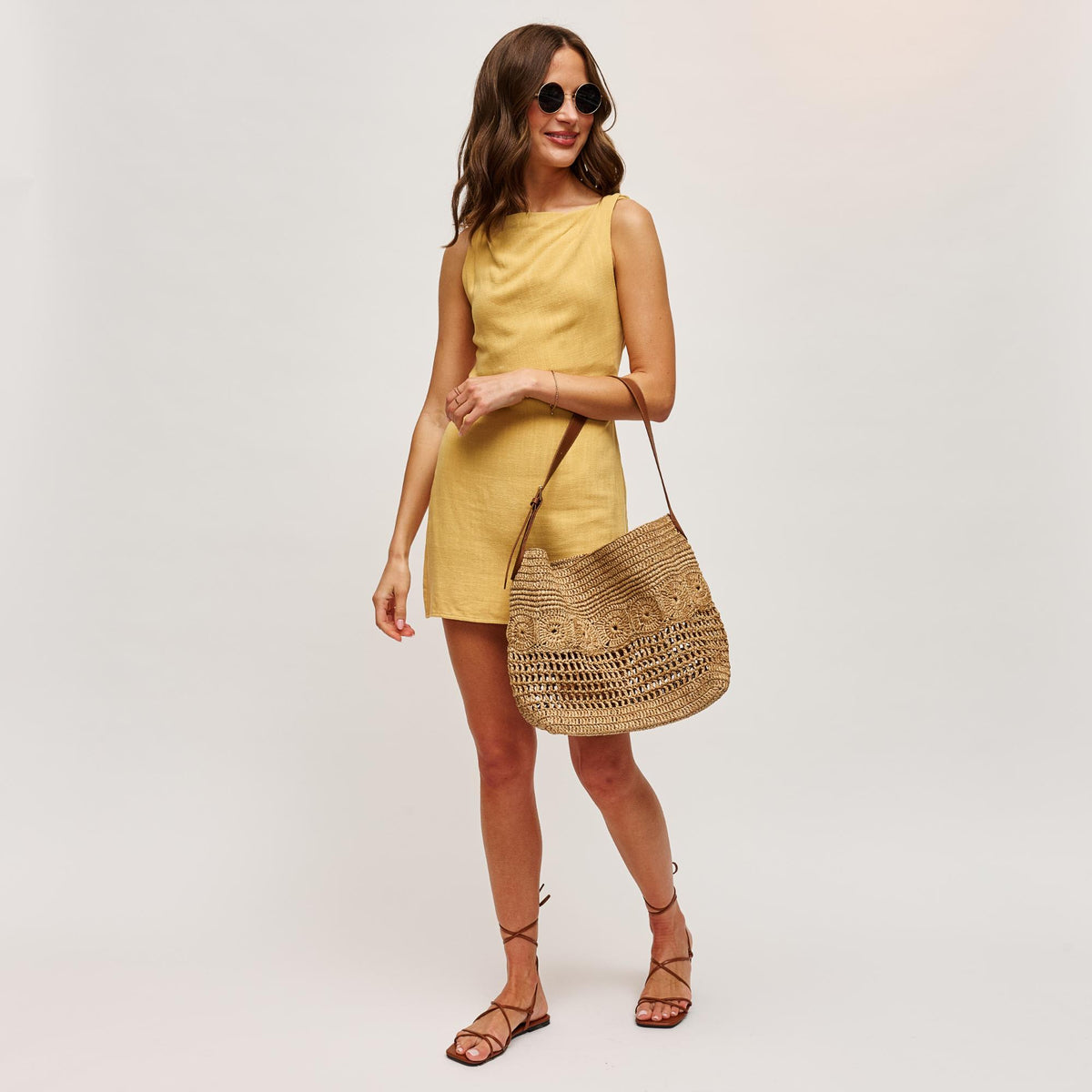 Woman wearing Natural Urban Expressions Kaitlyn Hobo 840504205682 View 4 | Natural