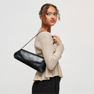 Woman wearing Black Urban Expressions Mett Shoulder Bag 840504212673 View 1 | Black