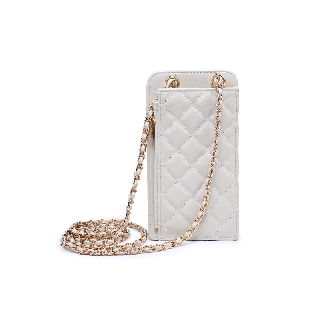 Woman wearing Ivory Urban Expressions Brianna 2.0 Cell Phone Crossbody 840504203763 View 7 | Ivory