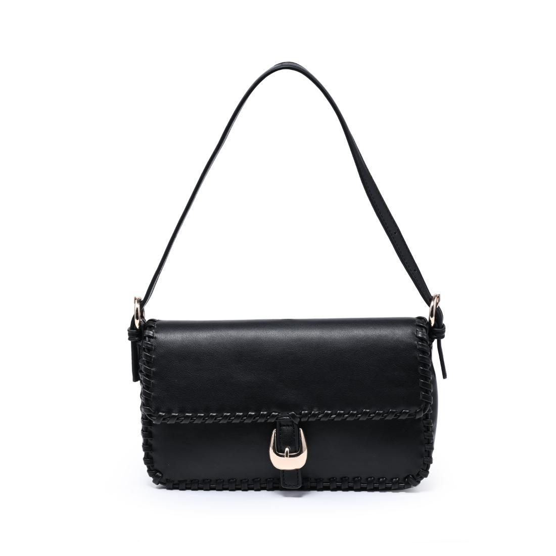 Urban Expressions Gloria - Whipstitch Shoulder Bag 840504216459 View 1 | Black