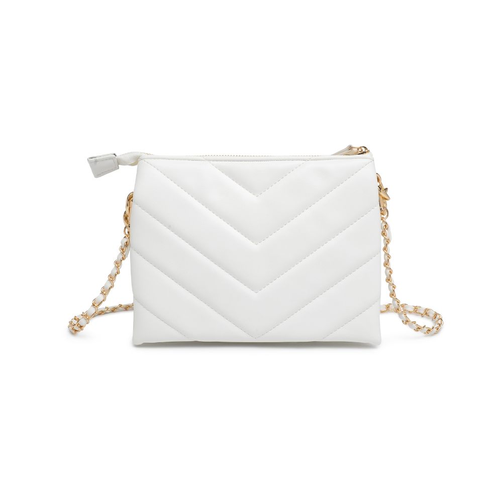 Product Image of Urban Expressions Andie Crossbody 818209015615 View 7 | White
