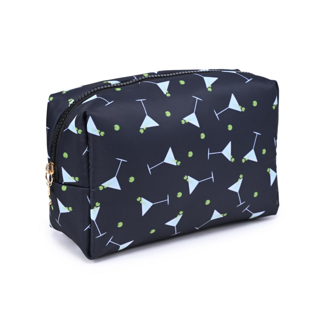 Urban Essentials Martini Moment Cosmetic & Travel Organizer Pouch 840504210112 View 6 | Black