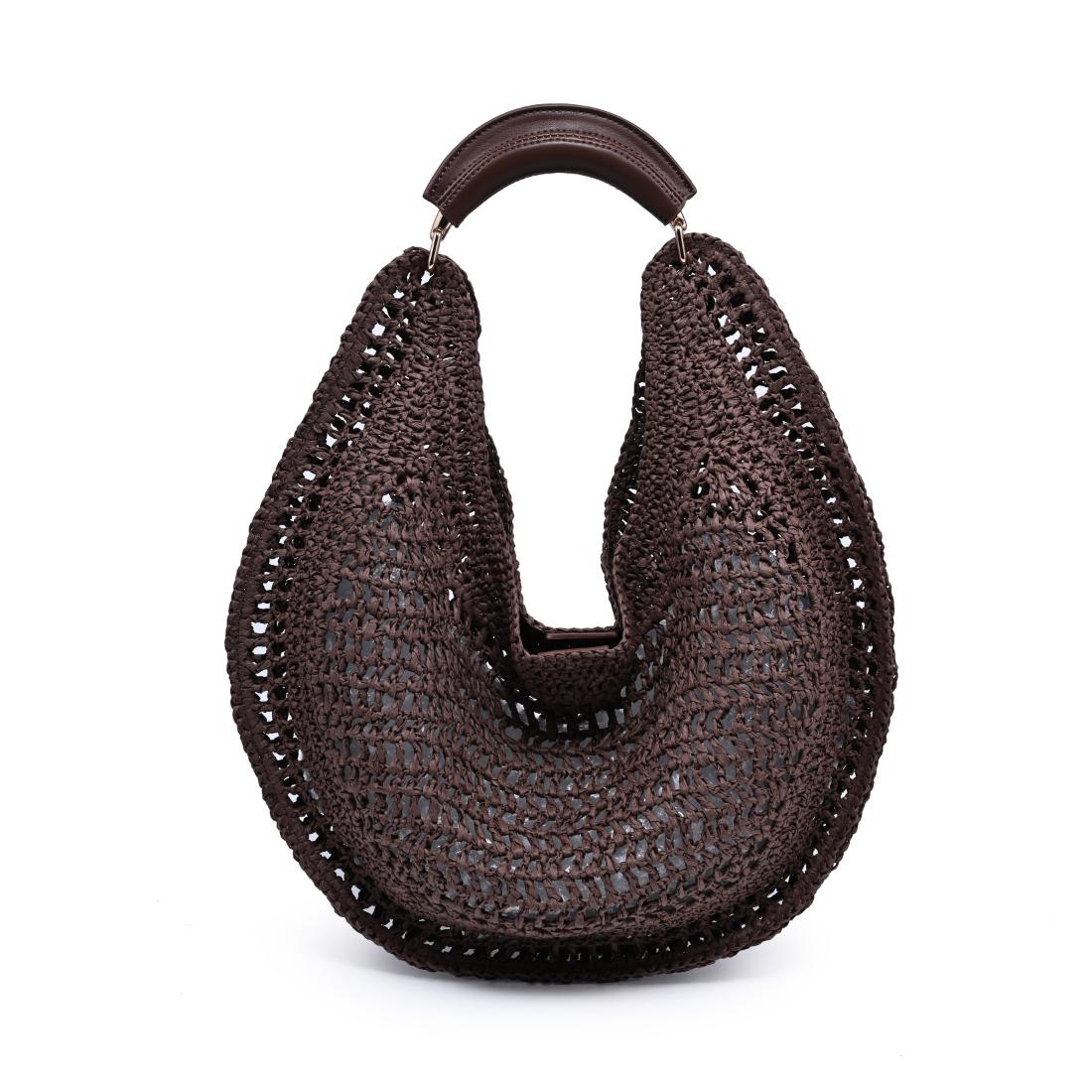 Woman wearing Chocolate Urban Expressions Camden Hobo 840504202995 View 5 | Chocolate