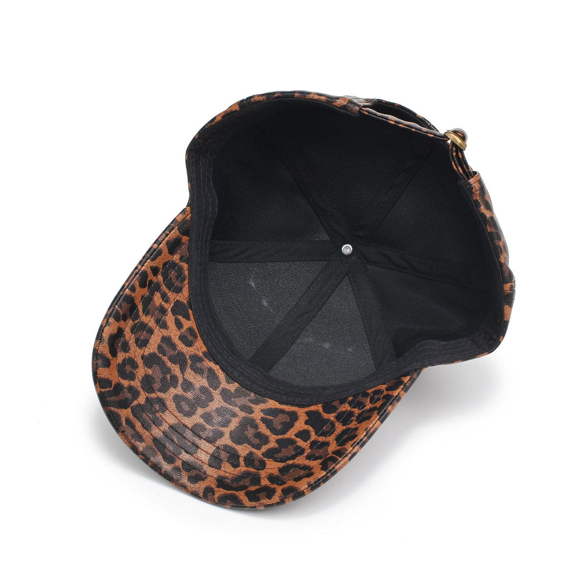 Product Image of Urban Expressions Vegan Leather Baseball Hat Baseball Cap 818209014762 View 8 | Leopard