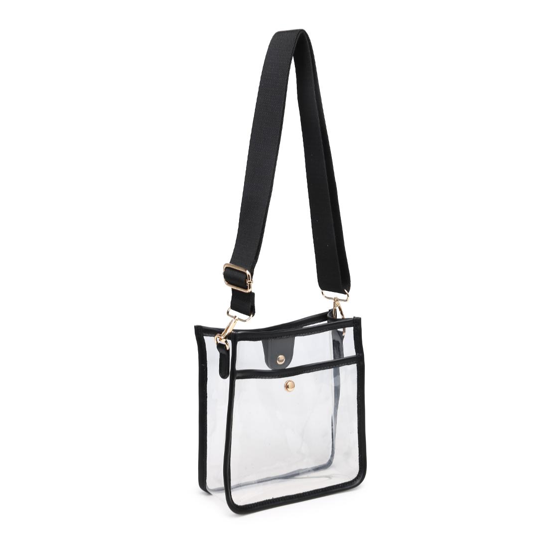 Product Image of Urban Expressions Beckham - Clear Crossbody 840504201394 View 6 | Black