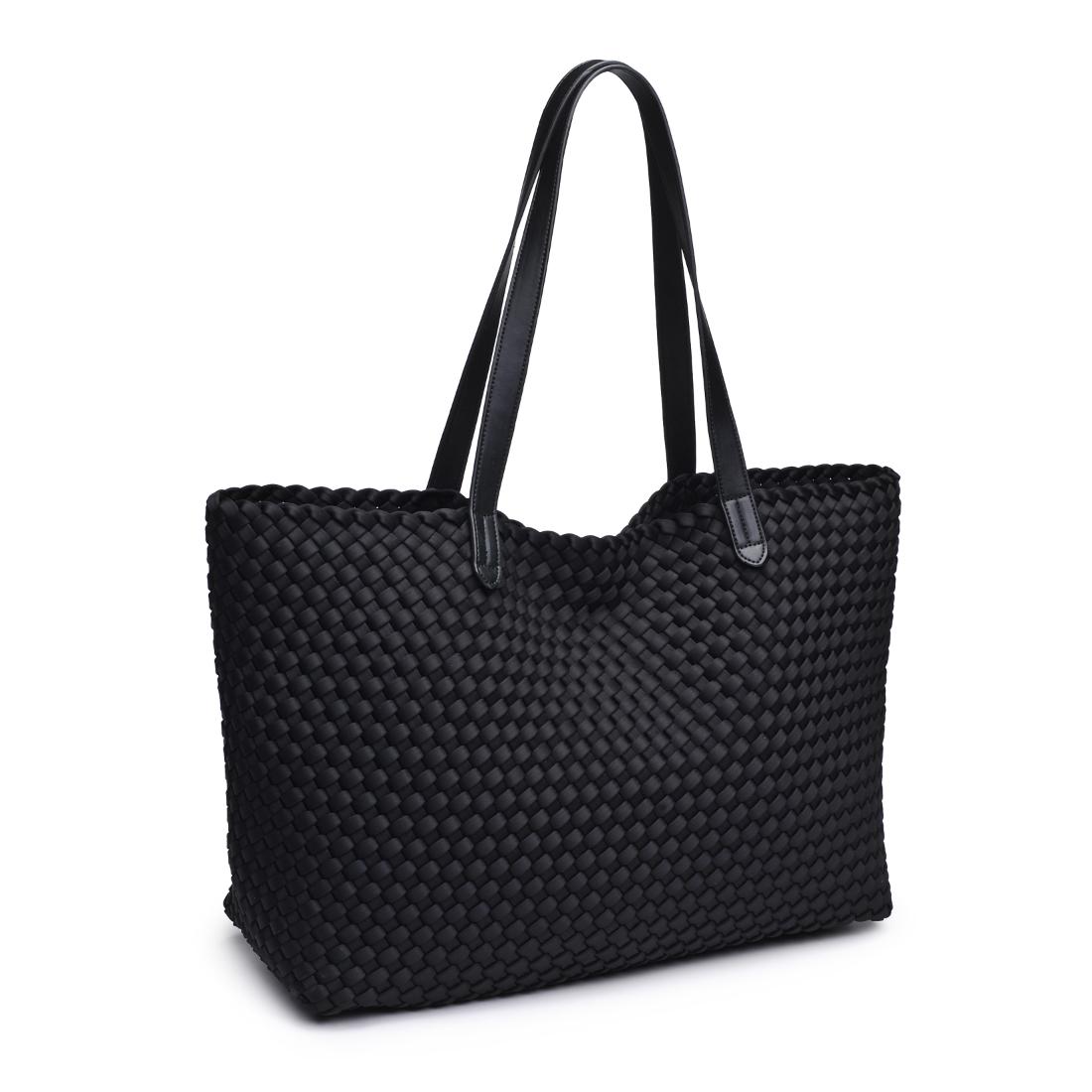 Woman wearing Black Urban Expressions Evie Tote 840611146779 View 6 | Black