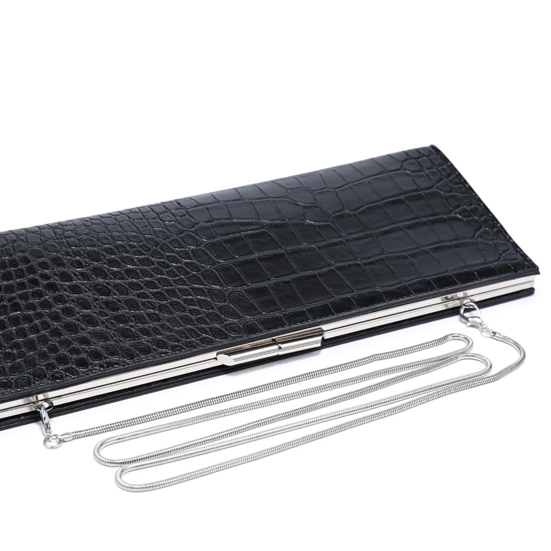 Urban Expressions Nazlee - Croc Clutch 840504212604 View 8 | Black