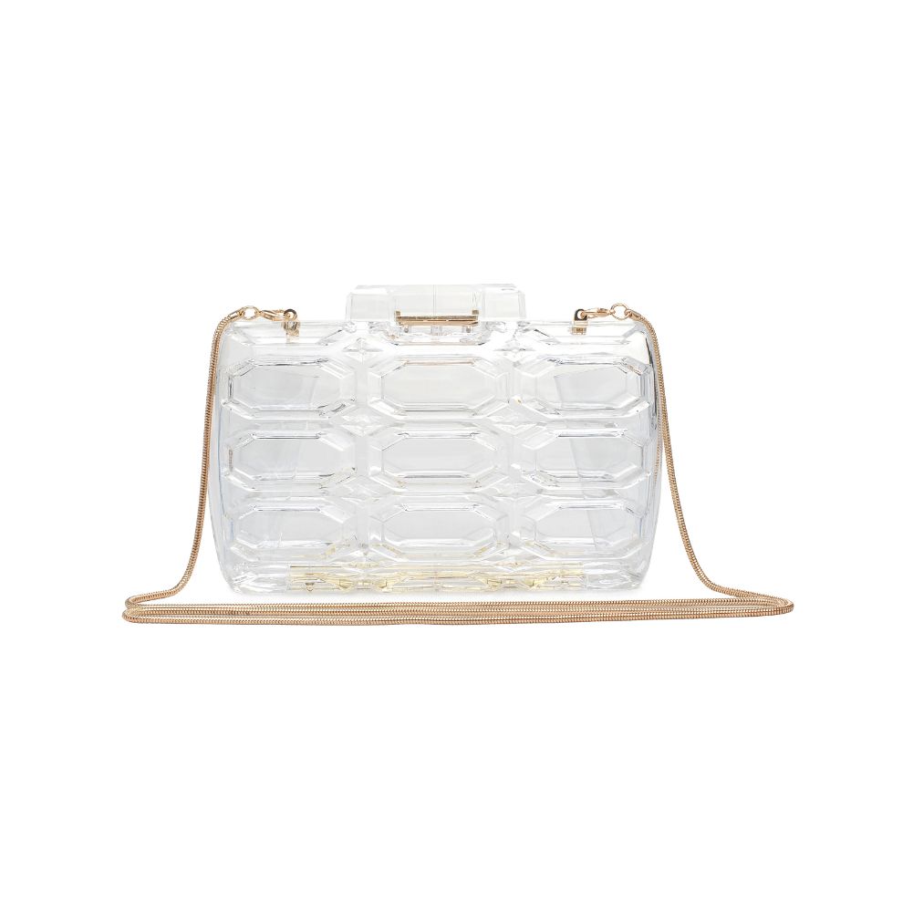 Product Image of Urban Expressions Rexha Evening Bag 840611171665 View 5 | Clear