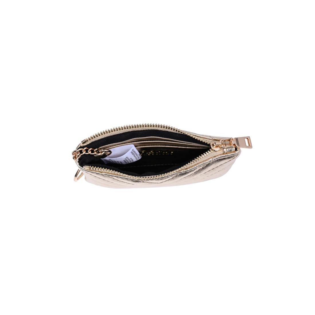 Woman wearing Gold Urban Expressions Mackenzie Wallet 840504203886 View 9 | Gold