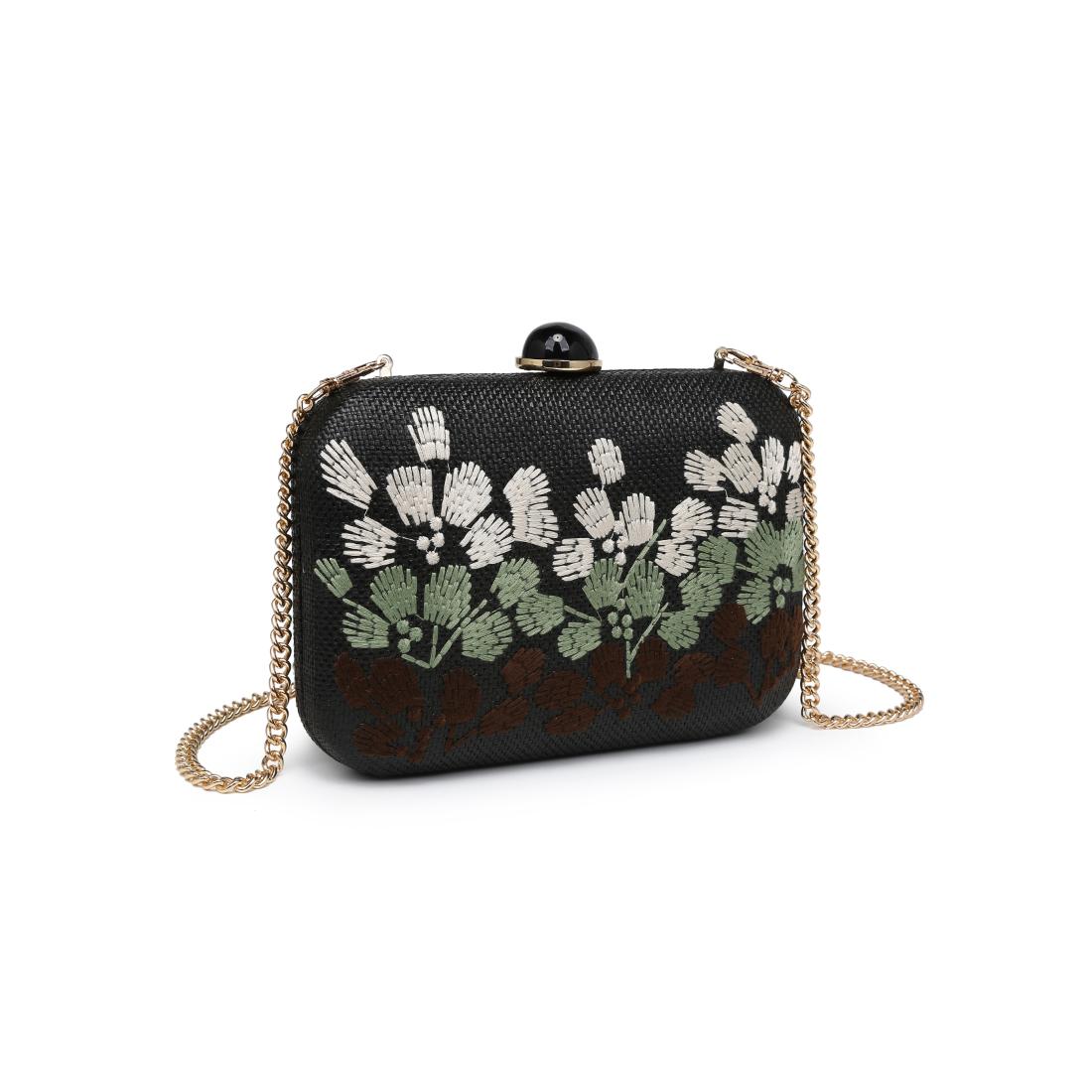 Woman wearing Black Urban Expressions Roley Evening Bag 840504208379 View 6 | Black