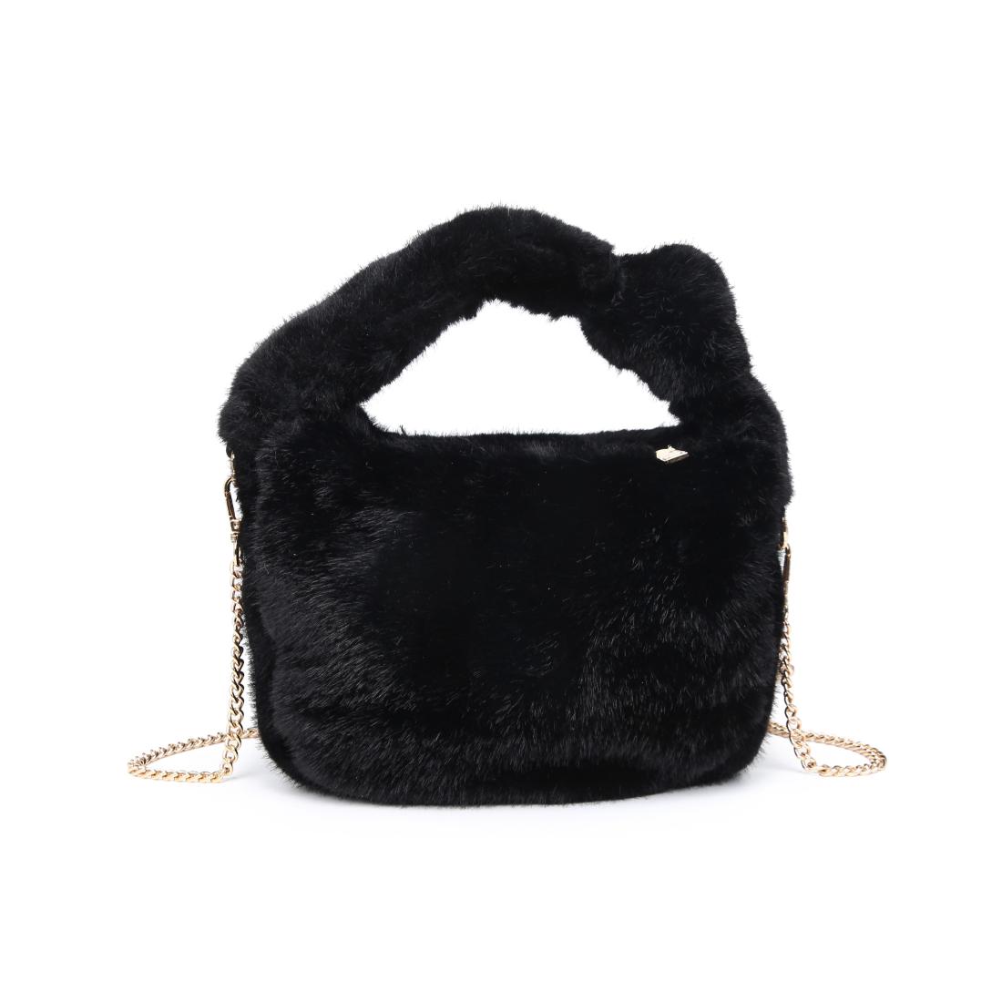 Product Image of Urban Expressions Monica - Faux Fur Crossbody 840611199522 View 7 | Black